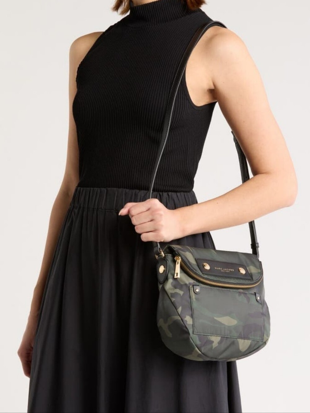 Marc Jacobs Green Camo Preppy Mini Messenger Crossbody Bag - Picture 14 of 14